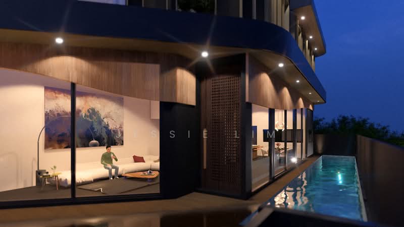 Rare! Exclusive Pair Brand New Semi-D with Pool, Lift Within 1km to Top School, Min to MRT, , 6 Bedrooms, 7,560 sqft, Semi-Detached House For Sale, by Jessie Lim, 500233820 - Living Room - PropertyGuru.com.sg