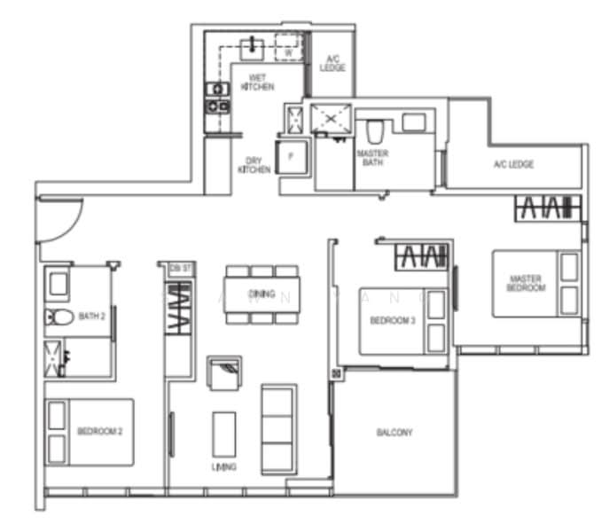 Sims Urban Oasis, 4 Sims Drive, 3 Bedrooms, 1,023 sqft, Condominium For Sale, by Shawn Yang, 500233822 - PropertyGuru.com.sg