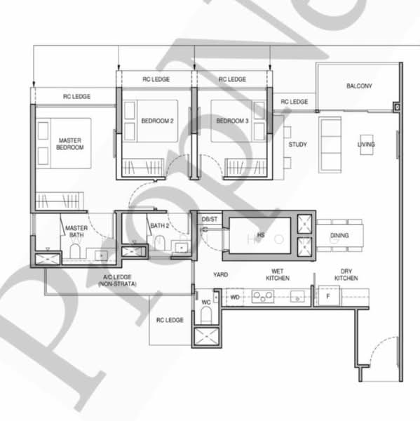 Norwood Grand, , 3 Bedrooms, 1,044 sqft, Condominium For Rent, by Whendi Hong, 500233834 - PropertyGuru.com.sg