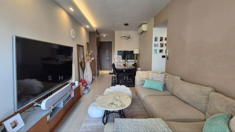 Parc Olympia, 52 Flora Drive, 2 Bedrooms, 797 sqft, Condominium For Sale, by Shaun Dhillon, 500233887 - Living Room - PropertyGuru.com.sg