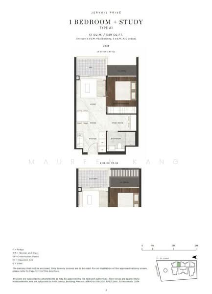 Jervois Prive, 100A Jervois Road, 1 Bedroom, 549 sqft, Condominium For Sale, by Maureen Kang, 500234007 - PropertyGuru.com.sg