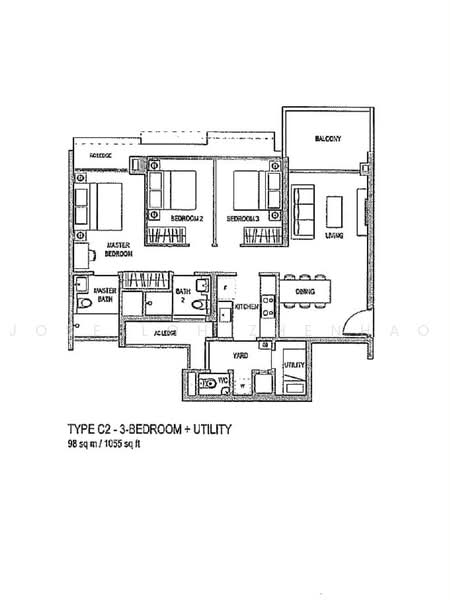 The Topiary, 21 Fernvale Lane, 3 Bedrooms, 1,055 sqft, Condominium For Sale, by Jose Loh Zhenhao, 500234040 - PropertyGuru.com.sg