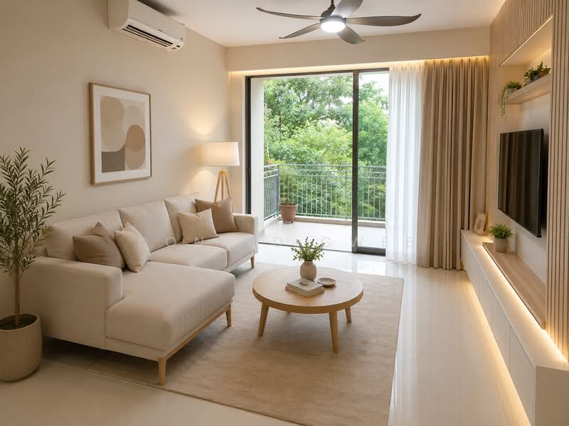 Casa Merah, 50 Tanah Merah Kechil Avenue, 3 Bedrooms, 1,281 sqft, Condominium For Sale, by Donald Gwee, 500234072 - Potential Living Room Design - PropertyGuru.com.sg