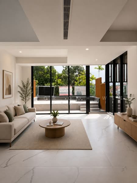 Seletar Hills Estate, Seletar Hills Drive, 4 Bedrooms, 4,684 sqft, Terraced House For Sale, by Victor Goh Wee Kang, 500234161 - Living Room - PropertyGuru.com.sg