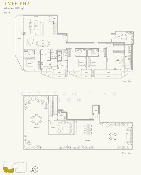 V on Shenton, 5 Shenton Way, 4 Bedrooms, 6,200 sqft, Condominium For Sale, by Bertram Tian 田镇伟, 500234211 - PH2 - PropertyGuru.com.sg