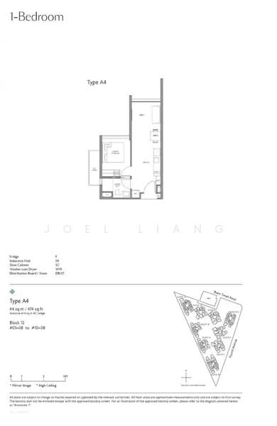 Fourth Avenue Residences, 12 Fourth Avenue, 1 Bedroom, 474 sqft, Condominium For Sale, by Joel Liang, 500234261 - PropertyGuru.com.sg
