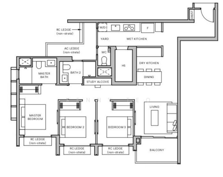Hudson Place Residences, , 3 Bedrooms, 1,023 sqft, Condominium For Sale, by Kenny Teo, 500234268 - PropertyGuru.com.sg