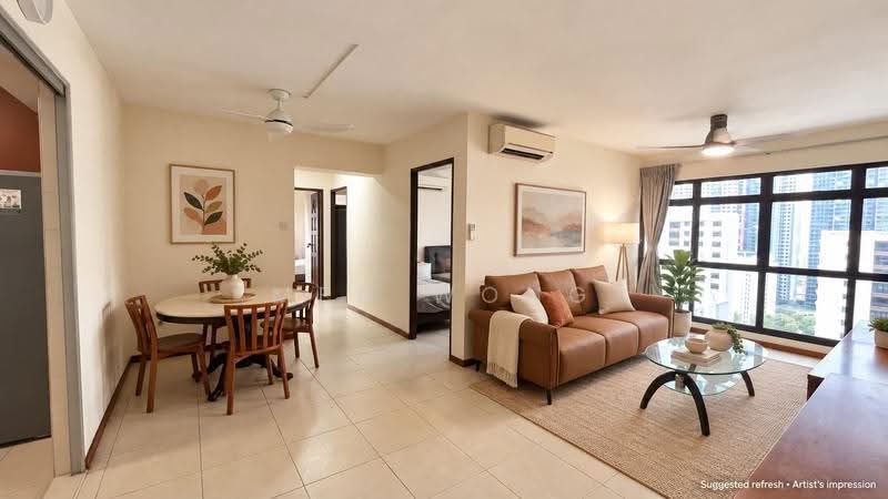 454 Clementi Avenue 3, 454 Clementi Avenue 3, Buona Vista / West Coast / Clementi New Town, 3 Bedrooms, 980 sqft, HDB Flat For Sale, by Meg Wong, 500234282 - Suggested- Living Room - PropertyGuru.com.sg