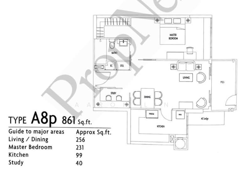 Visioncrest, 37 Oxley Rise, 1 Bedroom, 861 sqft, Condominium For Sale, by Aaron Lin, 500234319 - PropertyGuru.com.sg
