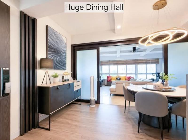 Rare $150k Renovated 5 Room 3 Bed 2 Bath Mins Walk to MRT, Punggol Walk, 4 Bedrooms, 1,216 sqft, HDB Flat For Sale, by CD Sung, 500234445 - Dining Room - PropertyGuru.com.sg
