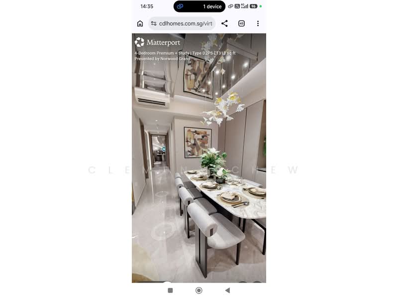 Norwood Grand, , 4 Bedrooms, 1,313 sqft, Condominium For Sale, by Clement Chew, 500234578 - Dining Room - PropertyGuru.com.sg