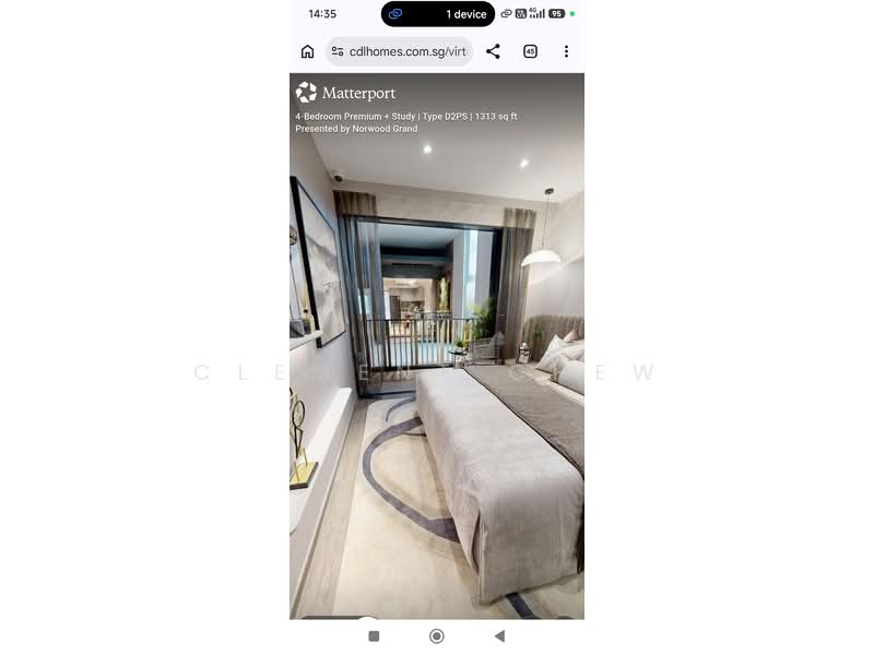 Norwood Grand, , 4 Bedrooms, 1,313 sqft, Condominium For Sale, by Clement Chew, 500234578 - Bedroom - PropertyGuru.com.sg