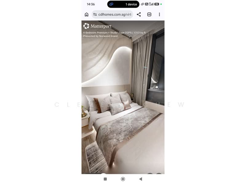 Norwood Grand, , 4 Bedrooms, 1,313 sqft, Condominium For Sale, by Clement Chew, 500234578 - Bedroom - PropertyGuru.com.sg