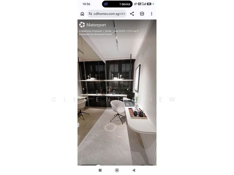 Norwood Grand, , 4 Bedrooms, 1,313 sqft, Condominium For Sale, by Clement Chew, 500234578 - Study - PropertyGuru.com.sg