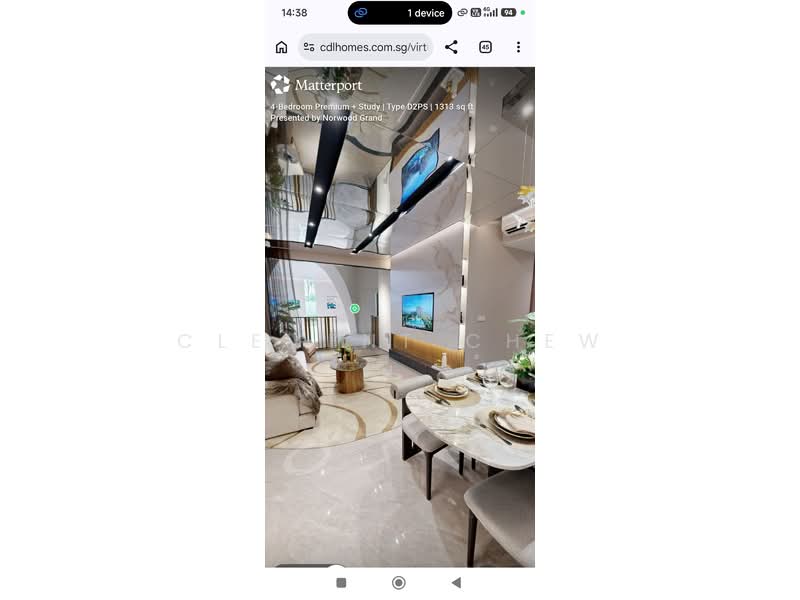 Norwood Grand, , 4 Bedrooms, 1,313 sqft, Condominium For Sale, by Clement Chew, 500234578 - Living Room - PropertyGuru.com.sg