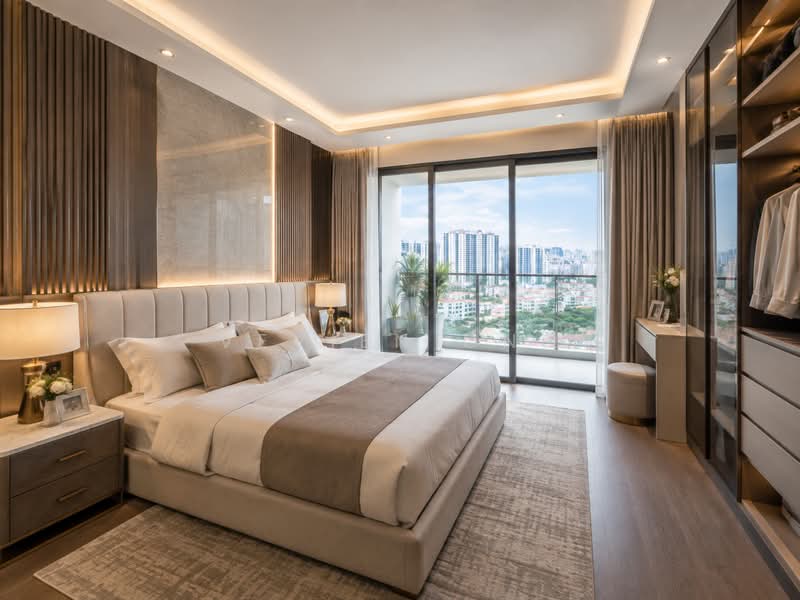 Lincoln Suites, 1 Khiang Guan Avenue, 3 Bedrooms, 1,561 sqft, Condominium For Sale, by Vevien Ong, 500234590 - Bedroom - PropertyGuru.com.sg