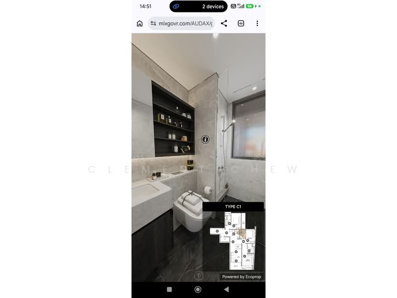 Gems Ville, 8 Lorong 13 Geylang, 3 Bedrooms, 1,130 sqft, Condominium For Sale, by Clement Chew, 500234593 - Bathroom - PropertyGuru.com.sg