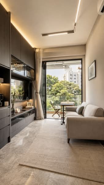 Mooi Residences, 139 Holland Road, 2 Bedrooms, 603 sqft, Condominium For Sale, by Kua WanTing, 500234629 - Living Room - PropertyGuru.com.sg