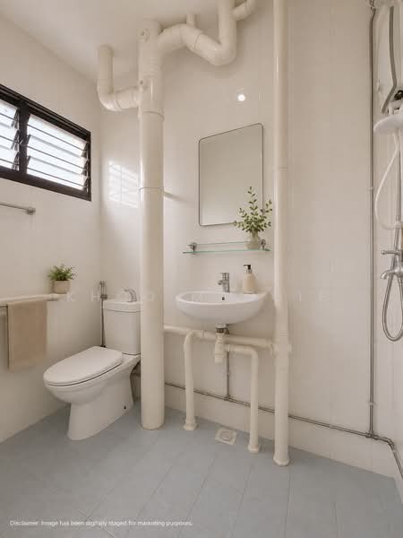 524 Hougang Avenue 6, 524 Hougang Avenue 6, Hougang / Punggol / Sengkang, 3 Bedrooms, 1,130 sqft, HDB Flat For Sale, by Khoo Maggie, 500234637 - Bathroom - PropertyGuru.com.sg