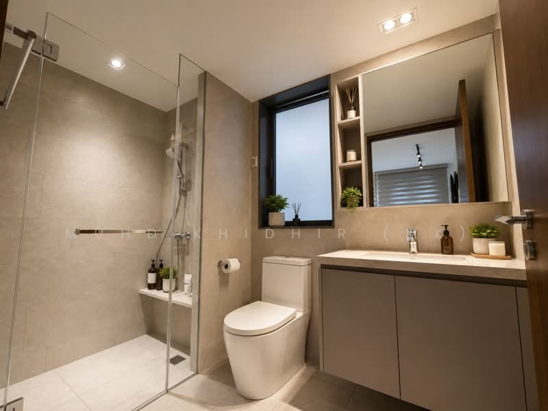 The Visionaire, , 3 Bedrooms, 980 sqft, Condominium For Sale, by Muhd Khidhir (MK), 500234856 - Bathroom - PropertyGuru.com.sg