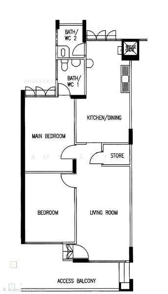 611 Clementi West Street 1, 611 Clementi West Street 1, 2 Bedrooms, 796 sqft, HDB Flat For Rent, by Amy Azyza, 500235010 - PropertyGuru.com.sg