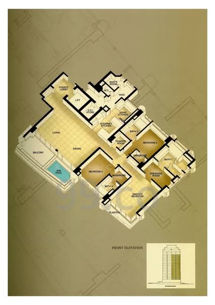 Parkview Eclat, 138 Grange Road, 3 Bedrooms, 2,895 sqft, Condominium For Sale, by Roy Chew, 500235067 - PropertyGuru.com.sg
