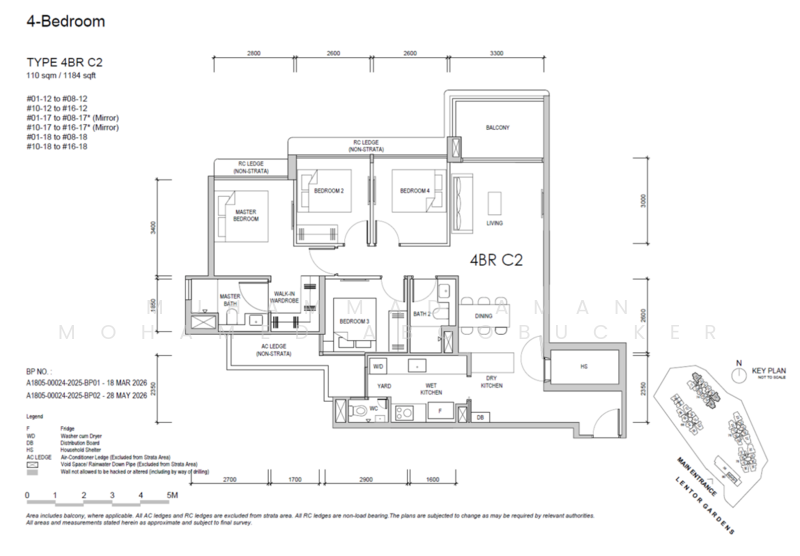 Lentor Gardens Residences, 68 Lentor Gardens, 4 Bedrooms, 1,184 sqft, Apartment For Sale, by Muhammad Aman Mohamed Aboobucker, 500235080 - PropertyGuru.com.sg
