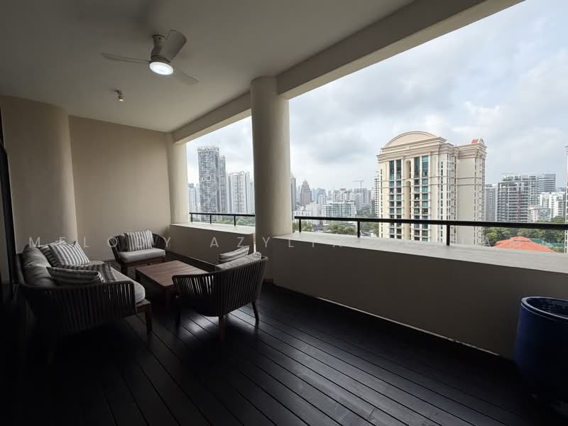 The Colonnade, 82 Grange Road, 3 Bedrooms, 3,617 sqft, Condominium For Rent, by Melody Azyliae Chiam, 500235085 - Balcony - PropertyGuru.com.sg