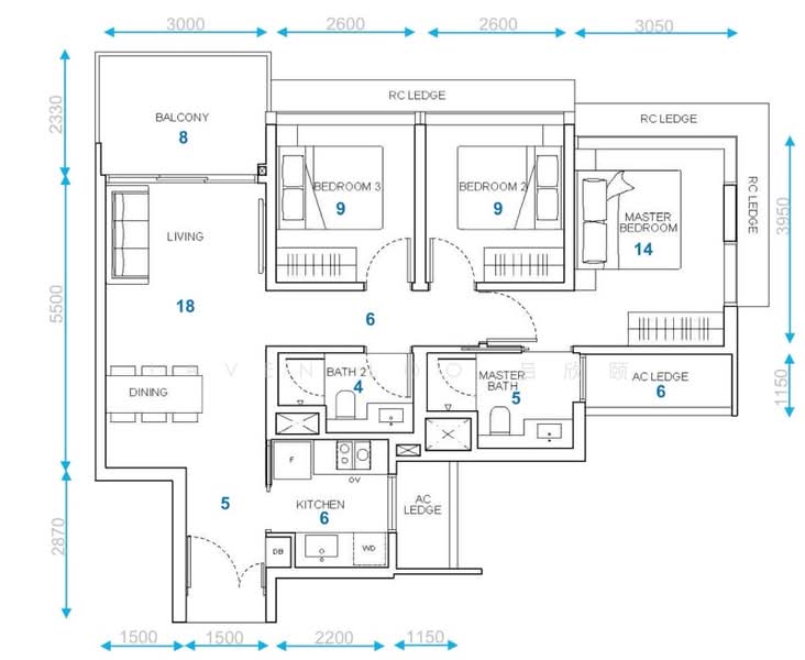 Hillhaven, 7 Hillview Rise, 1 Bedroom, , Condominium For Rent, by Laven Loo 吕欣颐, 500235113 - PropertyGuru.com.sg