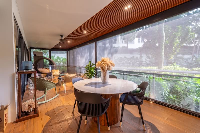Parc Olympia, 60 Flora Drive, 3 Bedrooms, 1,453 sqft, Condominium For Sale, by Matthew Lam, 500235116 - Balcony - PropertyGuru.com.sg