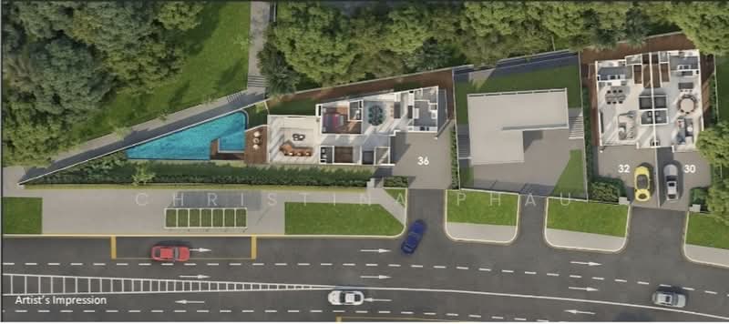 Villas @ Old Tampines Road, 36 Old Tampines Road, 6 Bedrooms, 6,598 sqft, Semi-Detached House For Sale, by Christina Phau, 500235146 - Exterior - PropertyGuru.com.sg