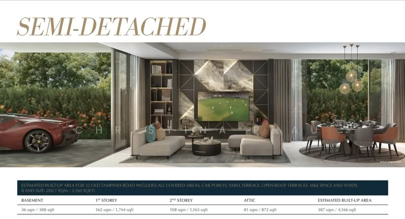 Villas @ Old Tampines Road, 36 Old Tampines Road, 6 Bedrooms, 6,598 sqft, Semi-Detached House For Sale, by Christina Phau, 500235146 - Living Room - PropertyGuru.com.sg