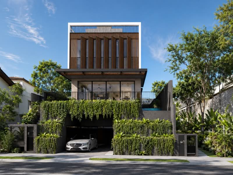 Two Elevated NEW Detached Units mins to MRT & Binjai Park, , 6 Bedrooms, 10,948 sqft, Detached House For Sale, by . Raama, 500235194 - Exterior - PropertyGuru.com.sg