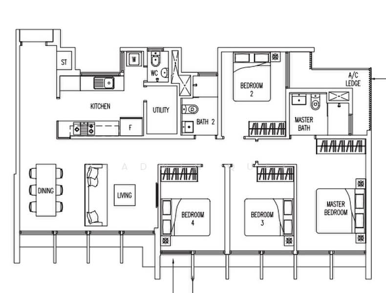 Cheapest 4 bedrooms Top Floor, , 4 Bedrooms, 1,152 sqft, Executive Condominium For Sale, by Gladwin Quek, 500235210 - PropertyGuru.com.sg