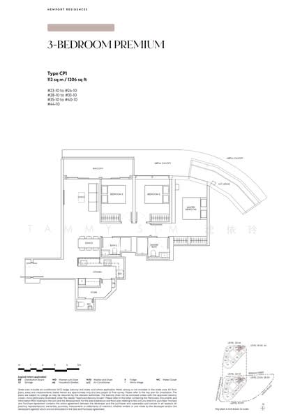 Newport Residences, 80 Anson Road, 3 Bedrooms, 1,206 sqft, Apartment For Sale, by Tammy Sim 沈依玲, 500235257 - CP1 - PropertyGuru.com.sg