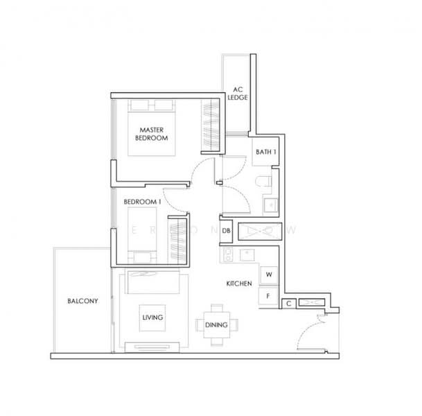 Highline Residences, 1 Kim Tian Road, 2 Bedrooms, 700 sqft, Condominium For Rent, by Vernon Low, 500235269 - PropertyGuru.com.sg