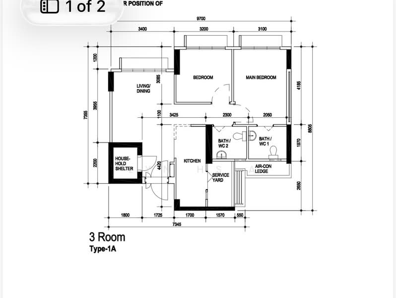 107A Bidadari Park Drive, 107A Bidadari Park Drive, 2 Bedrooms, 732 sqft, HDB Flat For Rent, by Lyn Hsia, 500235276 - PropertyGuru.com.sg