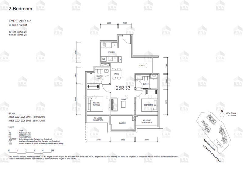 Lentor Gardens Residences, 68 Lentor Gardens, 2 Bedrooms, 732 sqft, Condominium For Sale, by Eve Sho, 500235329 - PropertyGuru.com.sg
