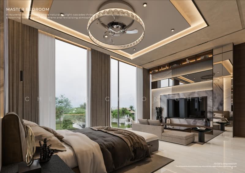Brand New D10 Detached House with 7 Ensuite Rooms Plus 2 Living Rooms, Duchess Avenue, 6 Bedrooms, 9,346 sqft, Detached House For Sale, by Cheong Choon Ghee, 500235389 - Master Bedroom - PropertyGuru.com.sg