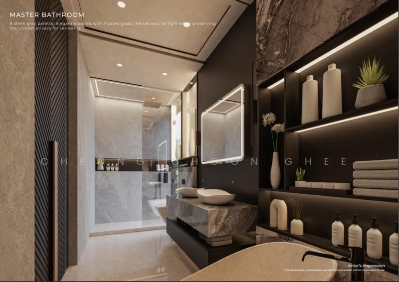 Brand New D10 Detached House with 7 Ensuite Rooms Plus 2 Living Rooms, Duchess Avenue, 6 Bedrooms, 9,346 sqft, Detached House For Sale, by Cheong Choon Ghee, 500235389 - Bathroom - PropertyGuru.com.sg
