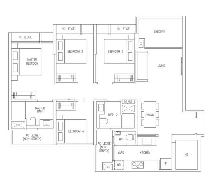 Cheapest 4 bedroom 1km to Red Swastika, , 4 Bedrooms, 1,023 sqft, Condominium For Sale, by Elson Lee, 500235400 - PropertyGuru.com.sg