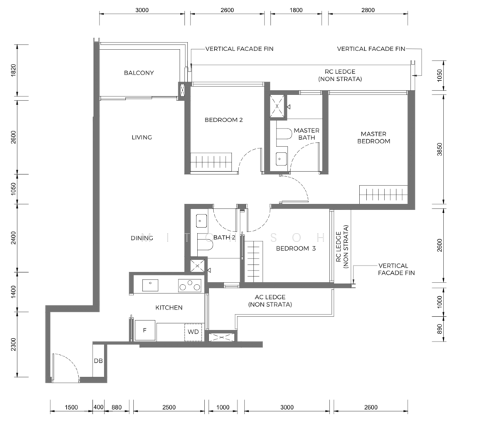 ELTA, 12 Clementi Avenue 1, 3 Bedrooms, 926 sqft, Condominium For Sale, by Mitch Soh, 500235412 - PropertyGuru.com.sg
