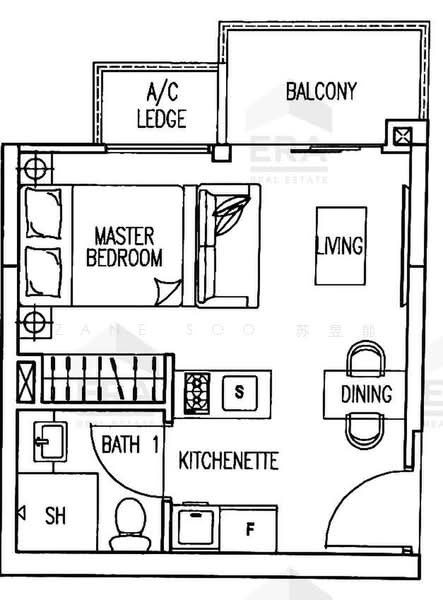 Prestige Heights, 348 Balestier Road, Studio, 334 sqft, Apartment For Rent, by Zane Soo 苏昱能, 500235569 - PropertyGuru.com.sg