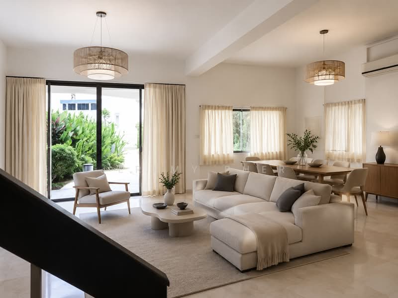 Serangoon Semi-D Near MRT, NEX & School, , 4 Bedrooms, 2,550 sqft, Semi-Detached House For Rent, by Jeremy Pher, 500235580 - Living Room - PropertyGuru.com.sg