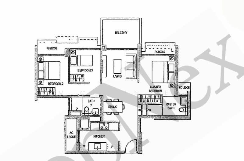 The Topiary, 13 Fernvale Lane, 3 Bedrooms, 915 sqft, Condominium For Sale, by Michelle Lee, 500235651 - PropertyGuru.com.sg