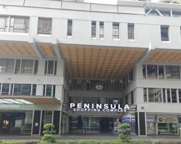 Peninsula Shopping Centre, 3 Coleman Street, 400 sqft, Mall Shop For Rent, by Benson Chan, 500235656 - Exterior - CommercialGuru.com.sg
