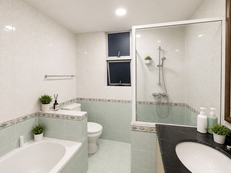 Northoaks, 28 Woodlands Cresent, 2 Bedrooms, 1,173 sqft, Condominium For Sale, by Derick Foo, 500235705 - Bathroom - PropertyGuru.com.sg