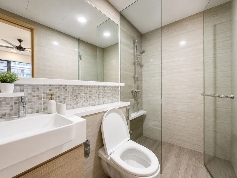 The Rainforest, 337 Choa Chu Kang Avenue 3, 4 Bedrooms, 2,476 sqft, Executive Condominium For Sale, by Ong Beng Yew, 500235782 - Bathroom - PropertyGuru.com.sg