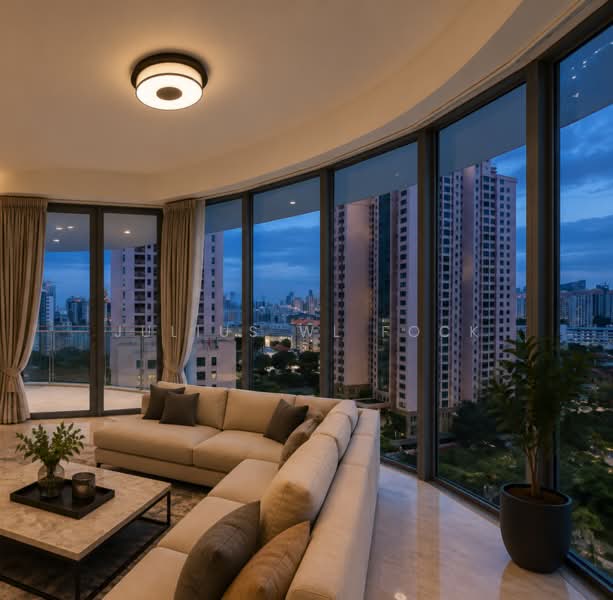 The Trillium, 118 Kim Seng Road, 2 Bedrooms, 1,399 sqft, Condominium For Rent, by Julius WL Fock, 500235805 - Living Room - PropertyGuru.com.sg