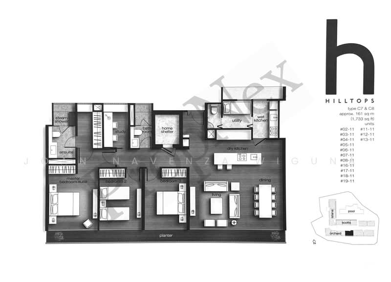 Hilltops, 99 Cairnhill Circle, 4 Bedrooms, 1,733 sqft, Condominium For Sale, by Joan Navenza Wiguna, 500235815 - PropertyGuru.com.sg